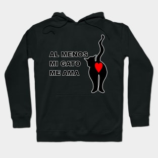 Al menos mi gato me ama -Least My Cat Loves me 3 Hoodie